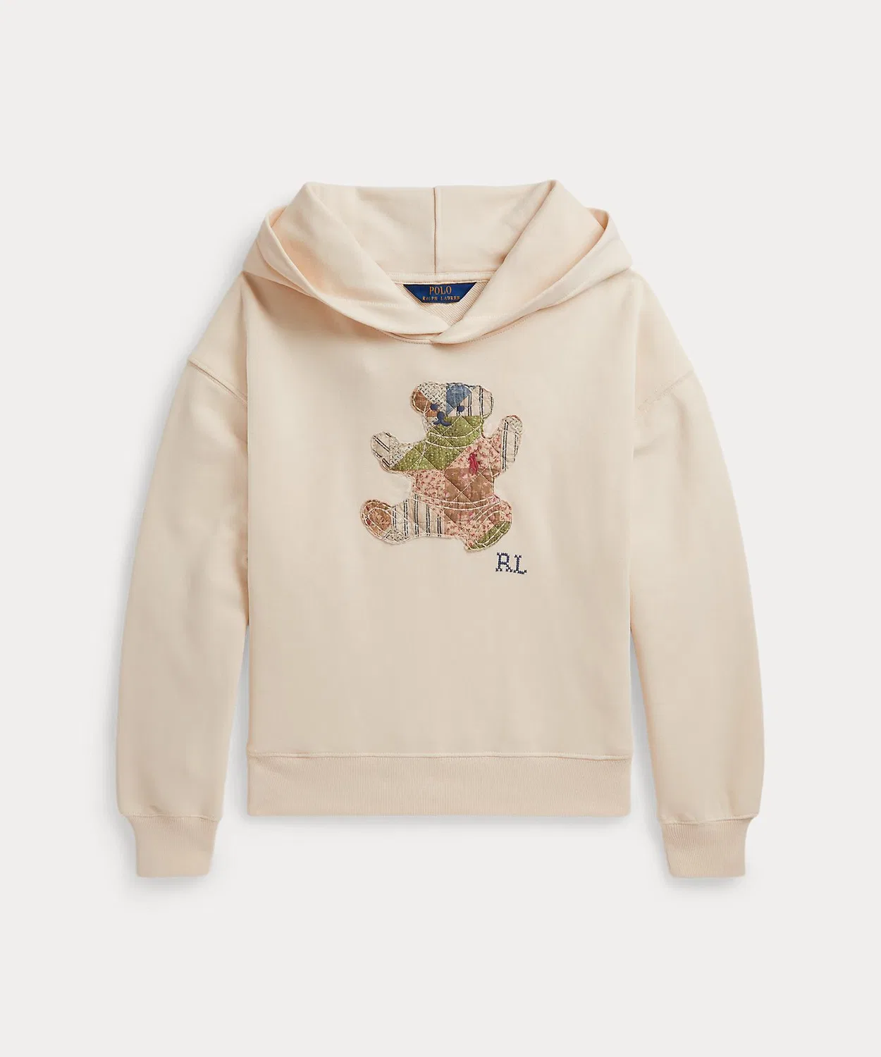Детское худи с длинным рукавомPatchwork Polo Bear POLO RALPH LAUREN CHILDRENSWEAR, Brown