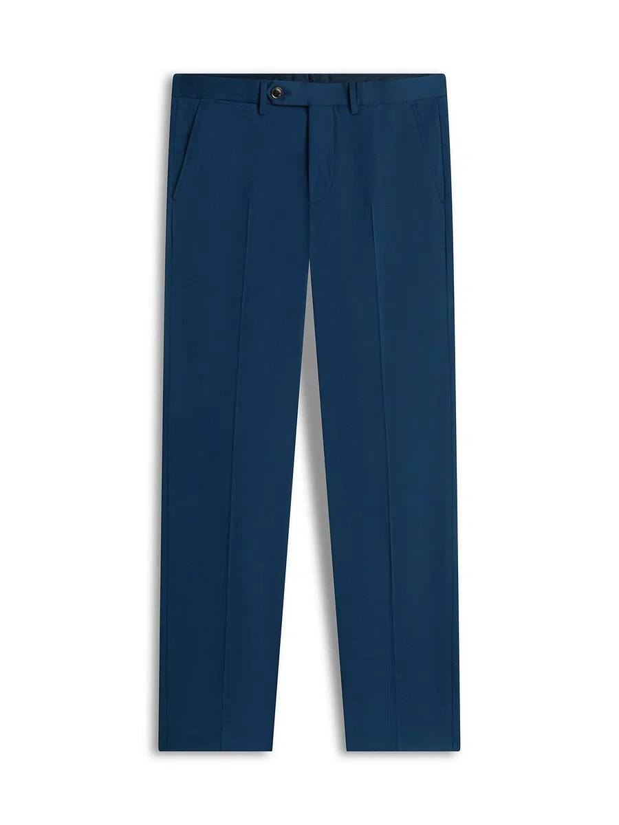 Брюки TOMMY HILFIGER Regular Pleated Pants 'Denton' темно-синего цвета
