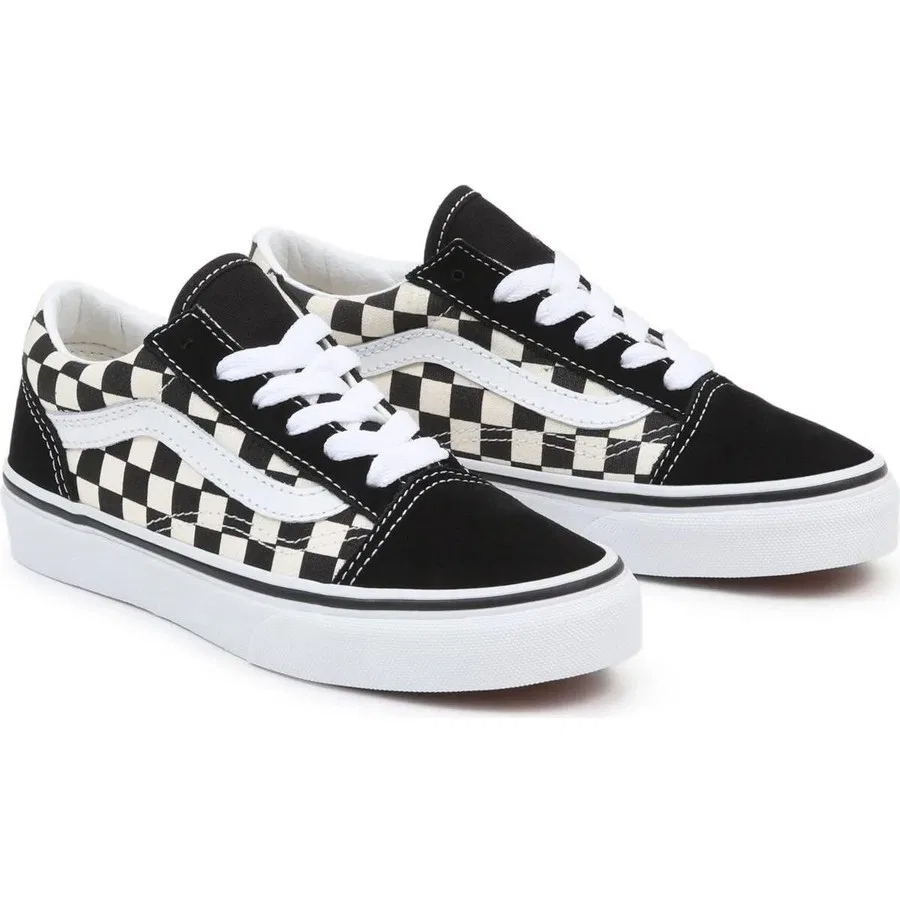 Детские кеды с принтом в клетку Old Skool Vans, Черный
