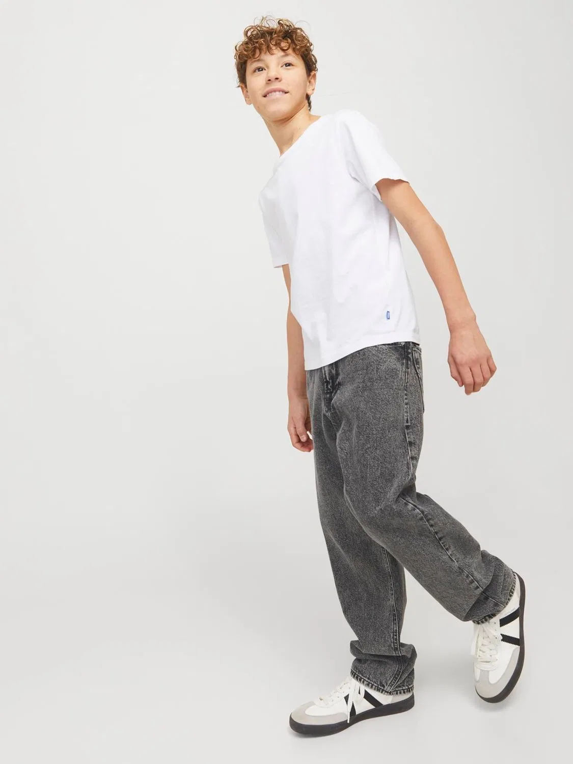 Джинсы свободного кроя Chris JACK & JONES JUNIOR, серый — фото 4