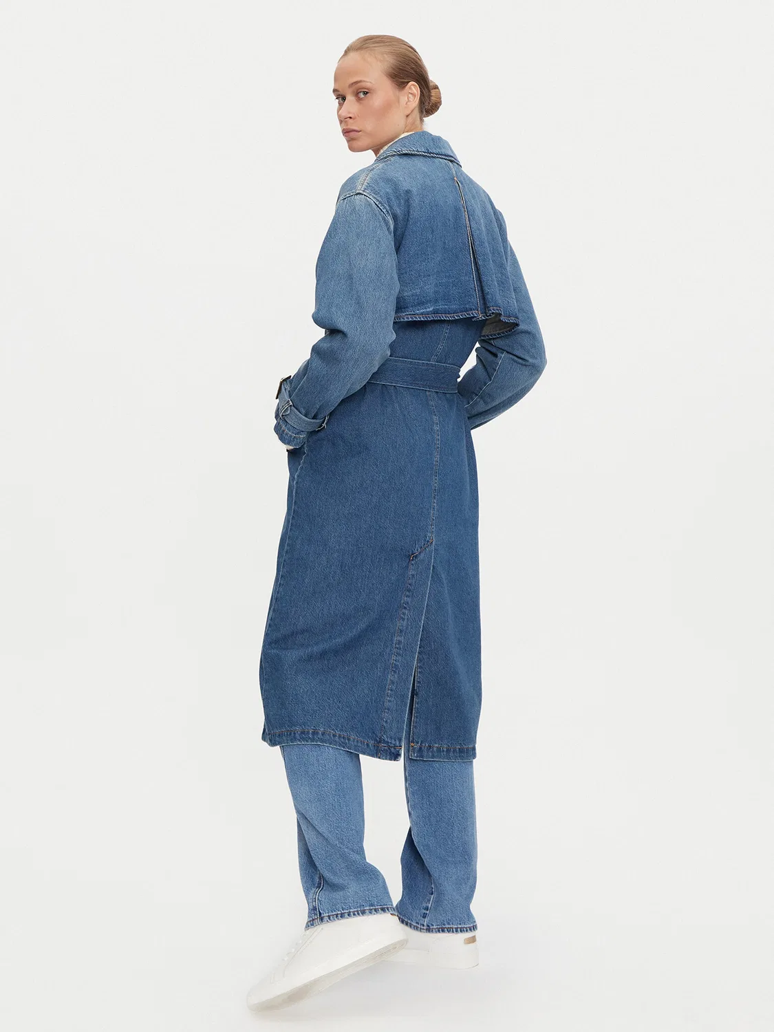 Женский тренч стандартного кроя Spade Levi'S, синий — фото 2