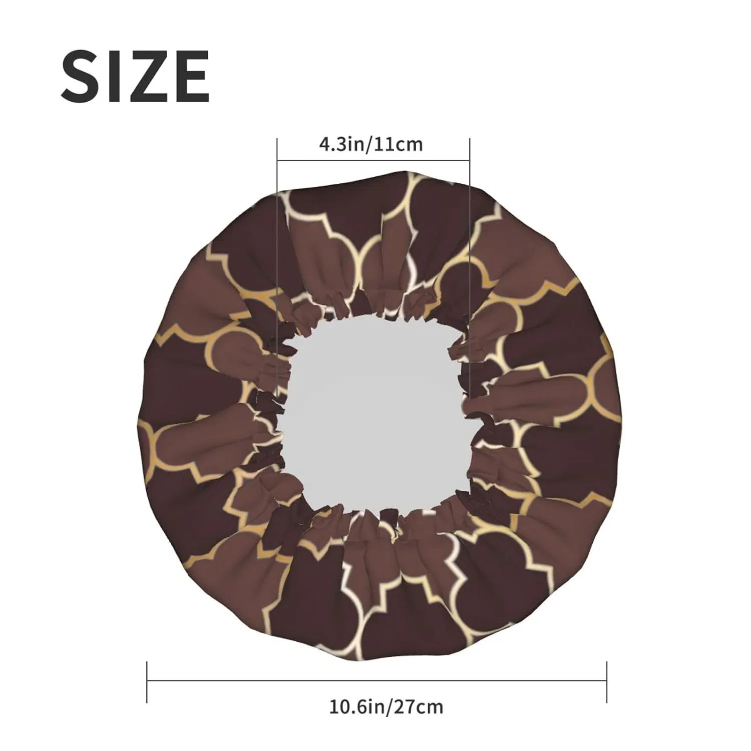 Шапочка для душа Double Layer Waterproof Elastic Reusable, Xiso Ver, 27 cm — фото 3