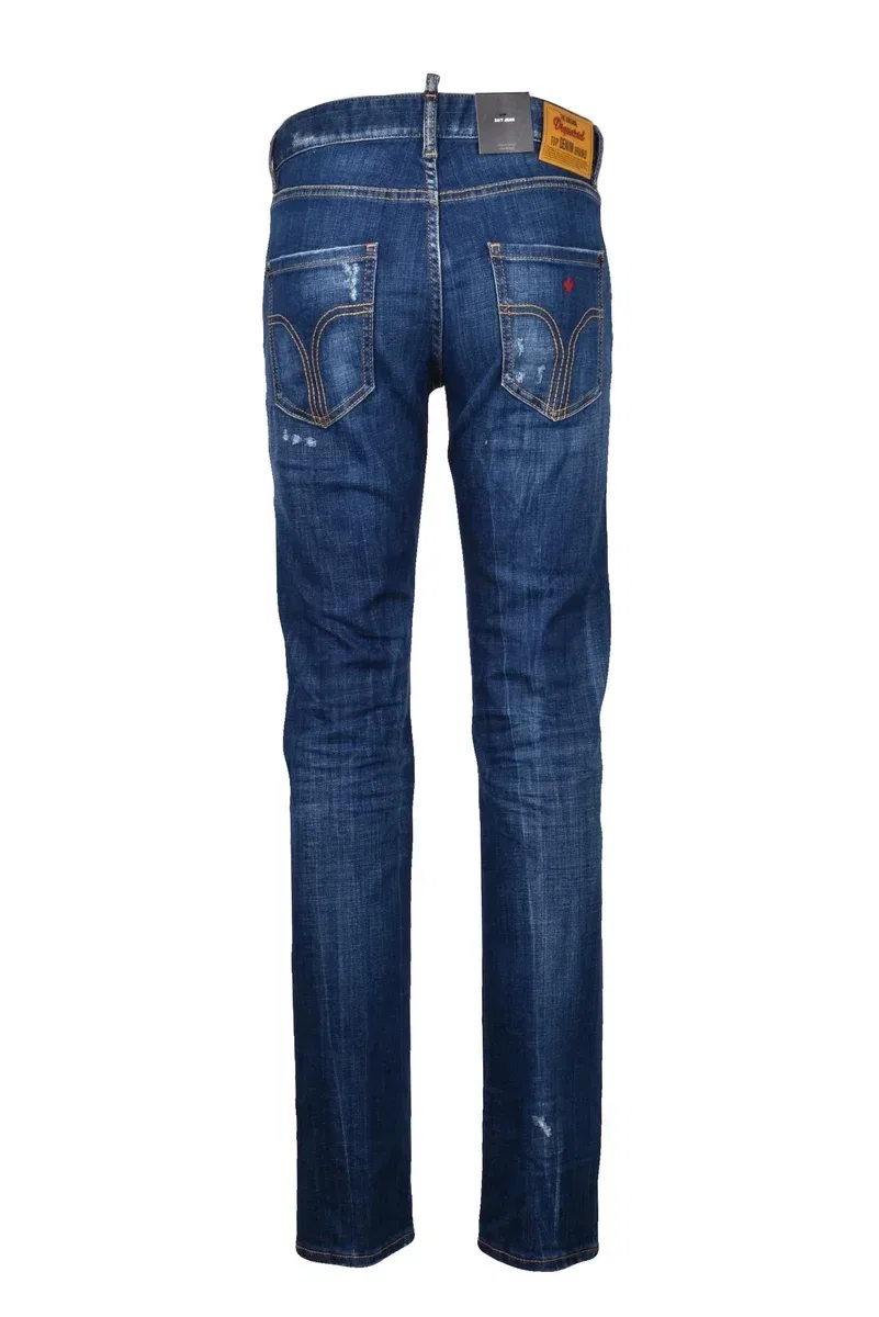 Женские джинсы зауженного кроя 24/7 Jeans Dsquared2, черный — фото 2