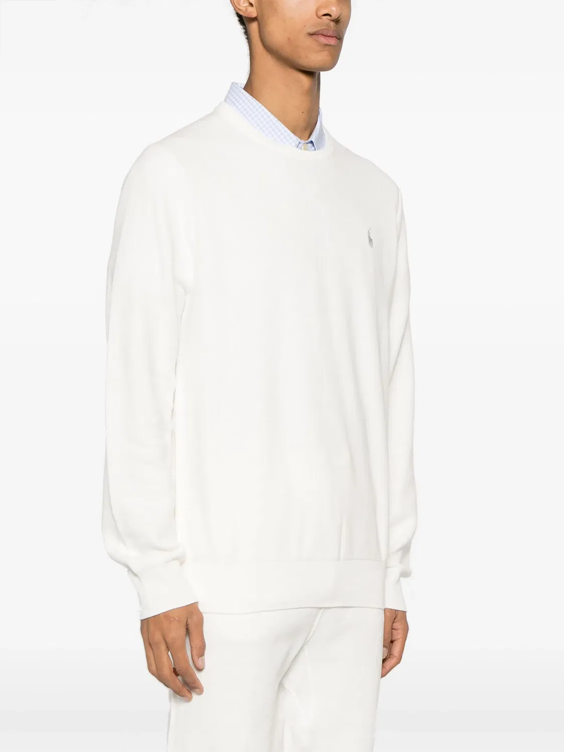 Джемпер с вышивкой Pony от Ralph Lauren Polo Ralph Lauren, белый — фото 3