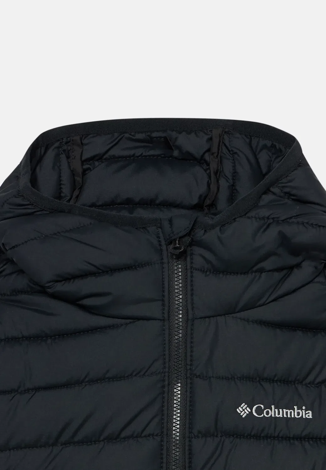Унисекс куртка Powder lite с капюшоном - зимняя куртка Columbia, Delta/Black — фото 3