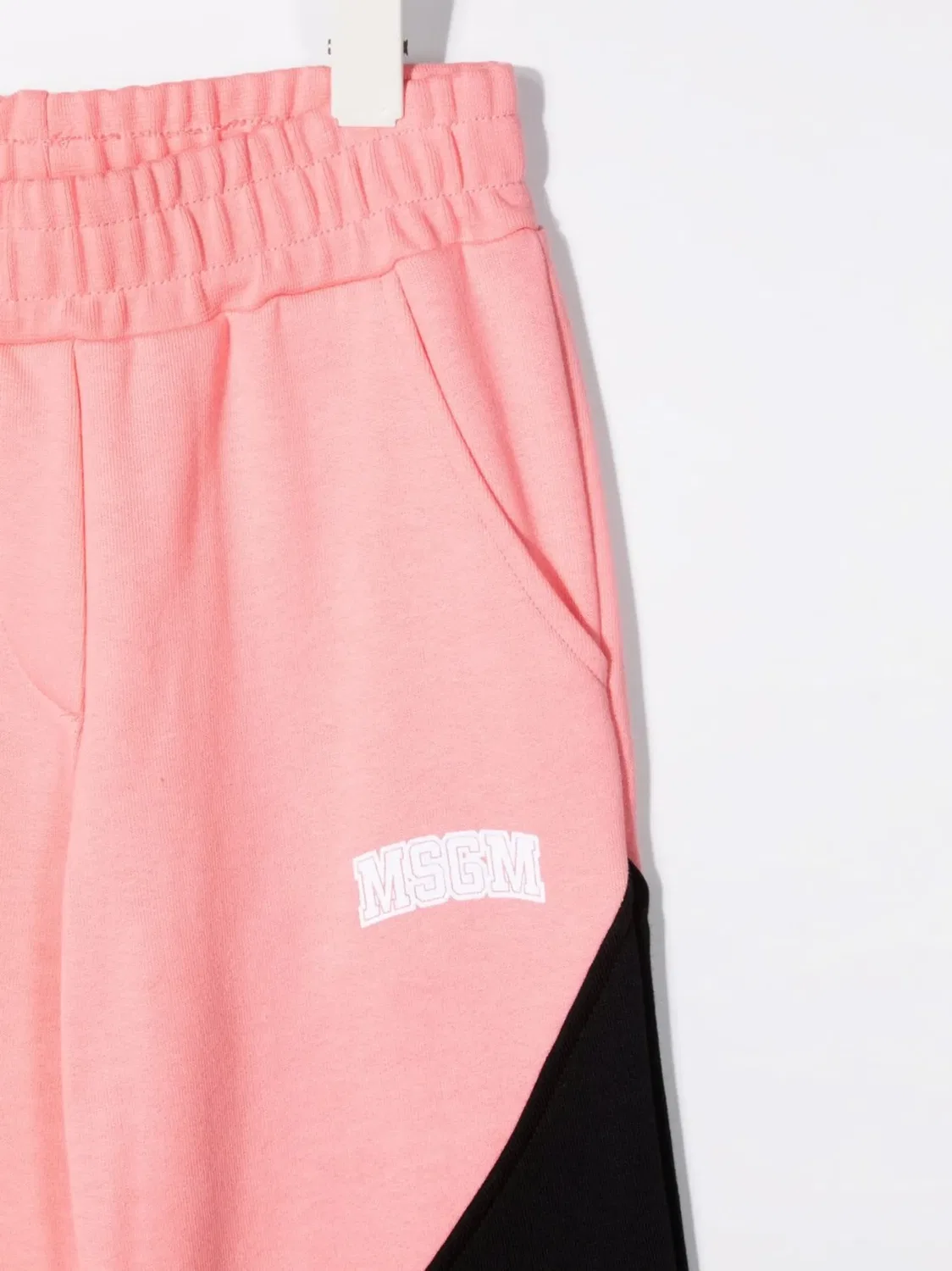 Брюки-джоггеры колор-блок MSGM, розовый — фото 3