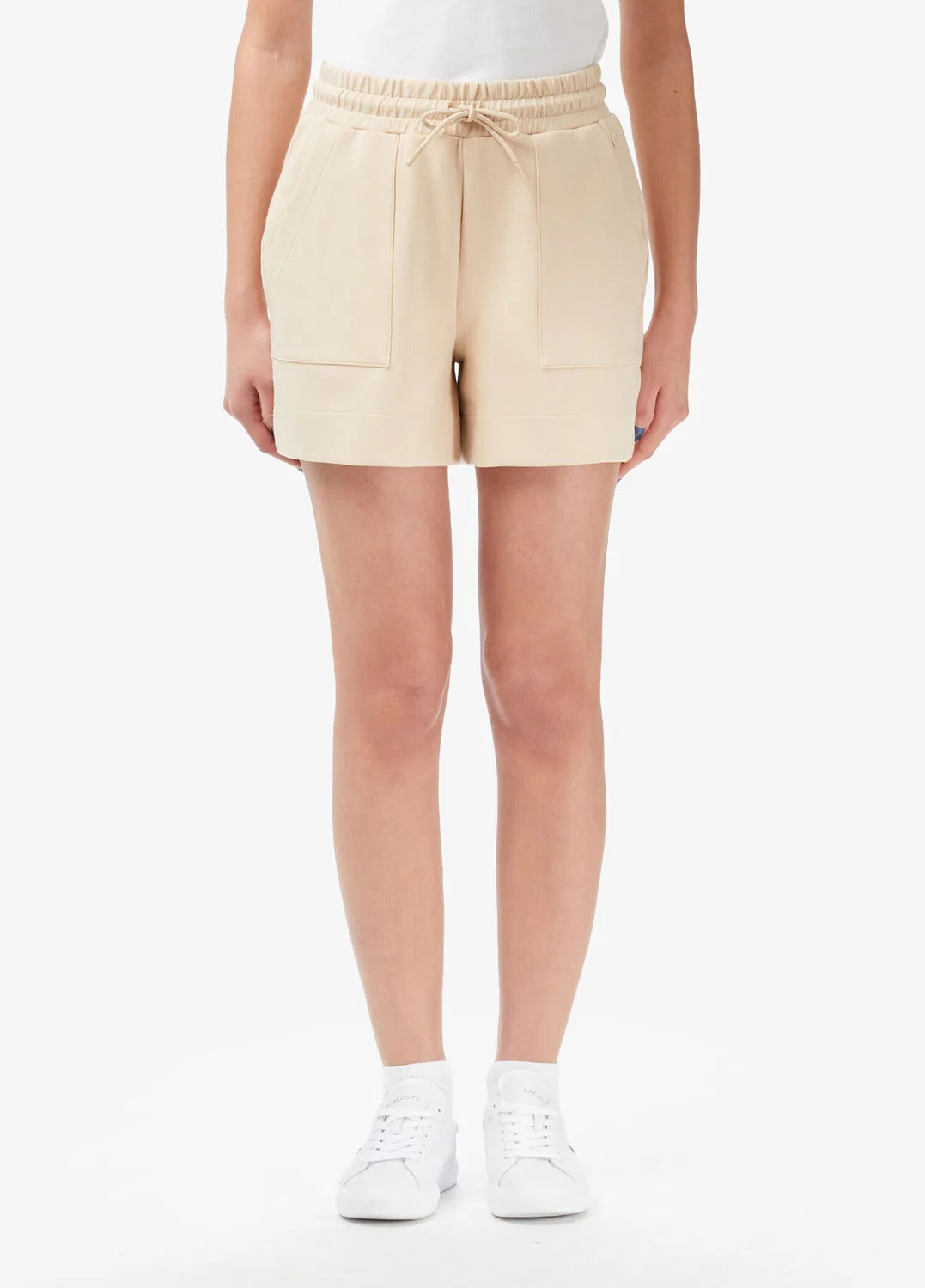 Шорты Lacoste Relaxed Fit, бежевые — фото 2