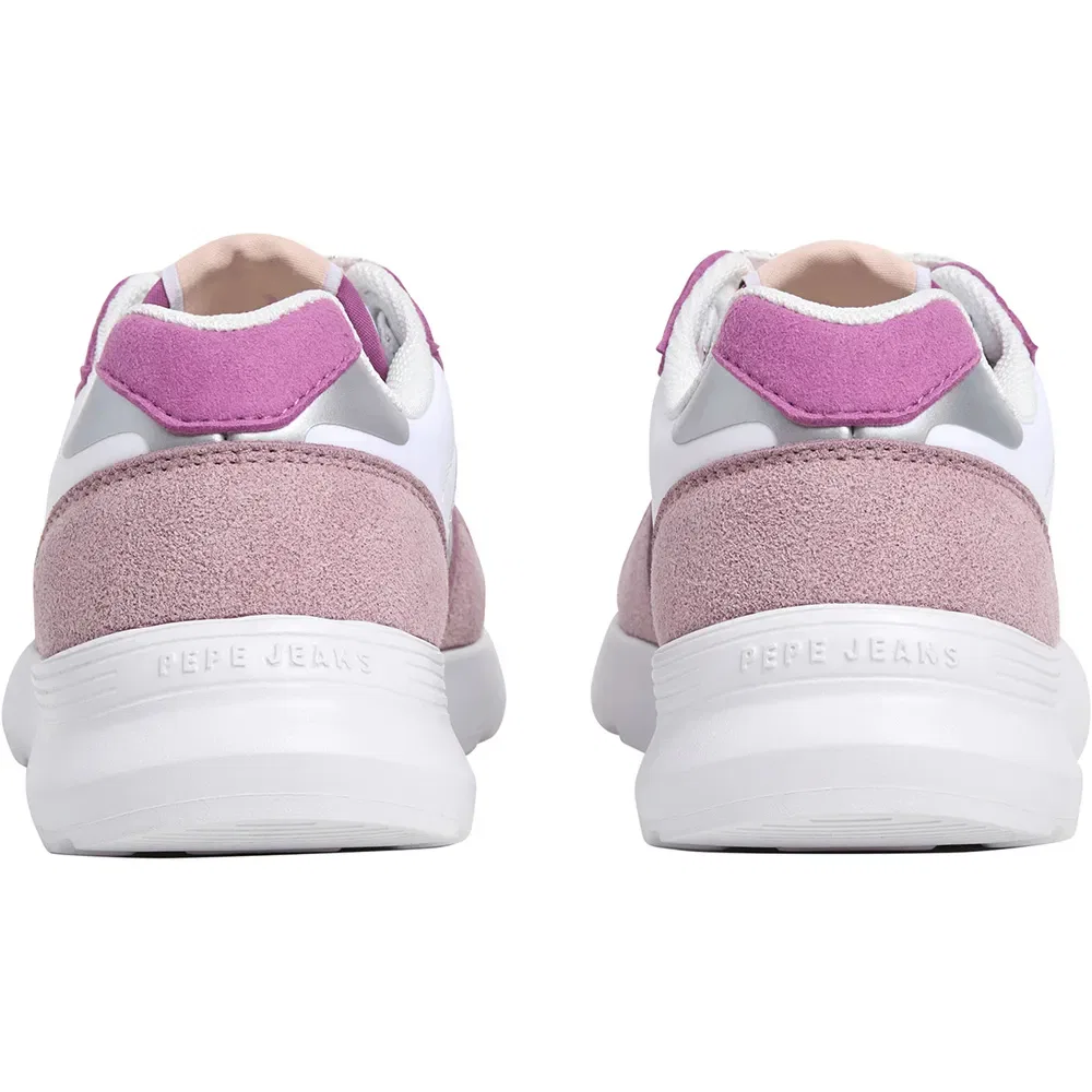 Детские кроссовки для девочек с контрастными вставками Teagan Urban Pepe jeans, White — фото 4