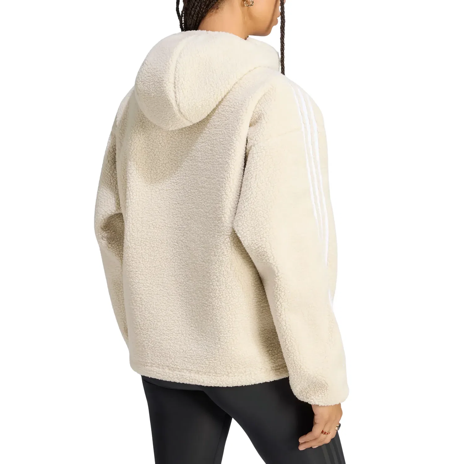 Женская куртка Jennie Fleece Hoodie Jacket Asia Sizing 'Bliss' adidas, Bliss — фото 3
