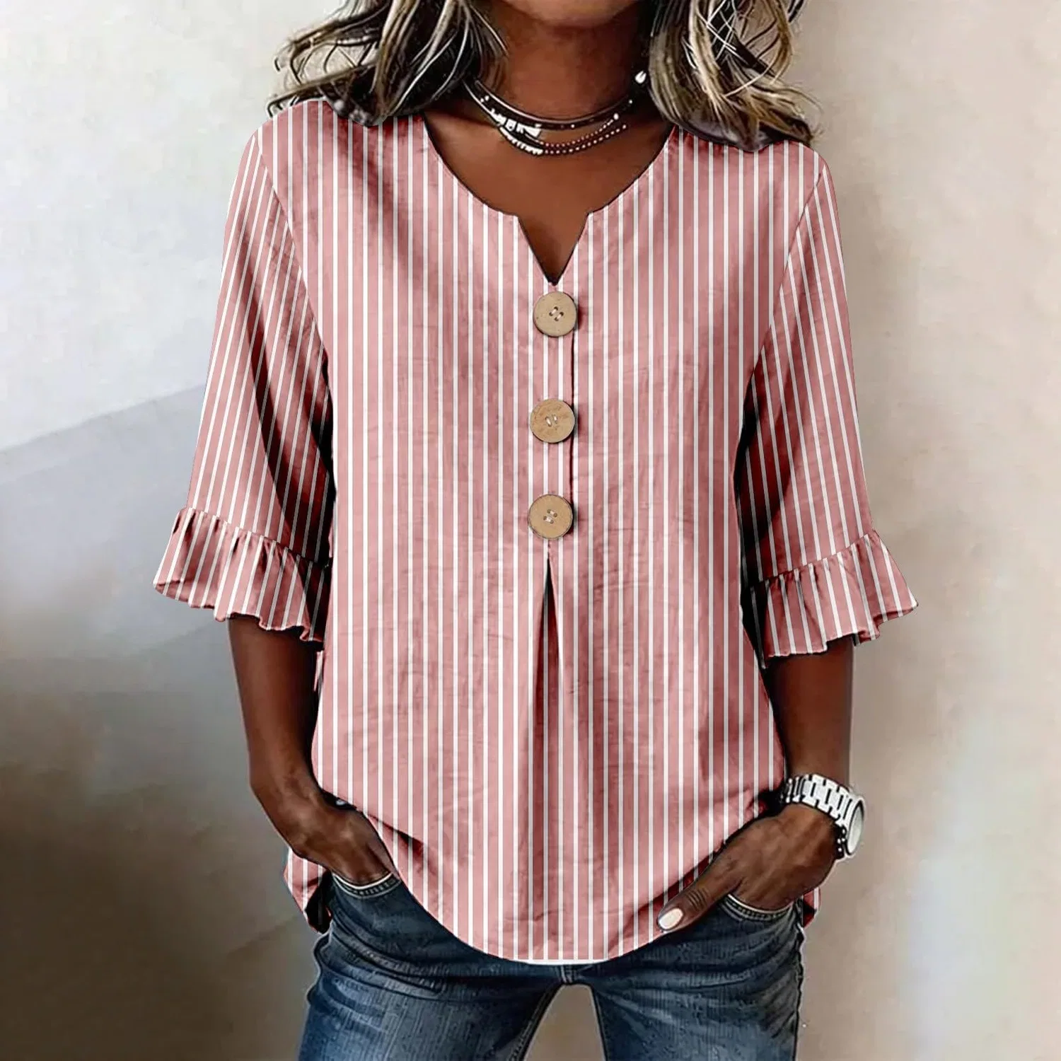 Женская футболка хлопковая Timeless T-Shirt, Hot Pink-d — фото 2