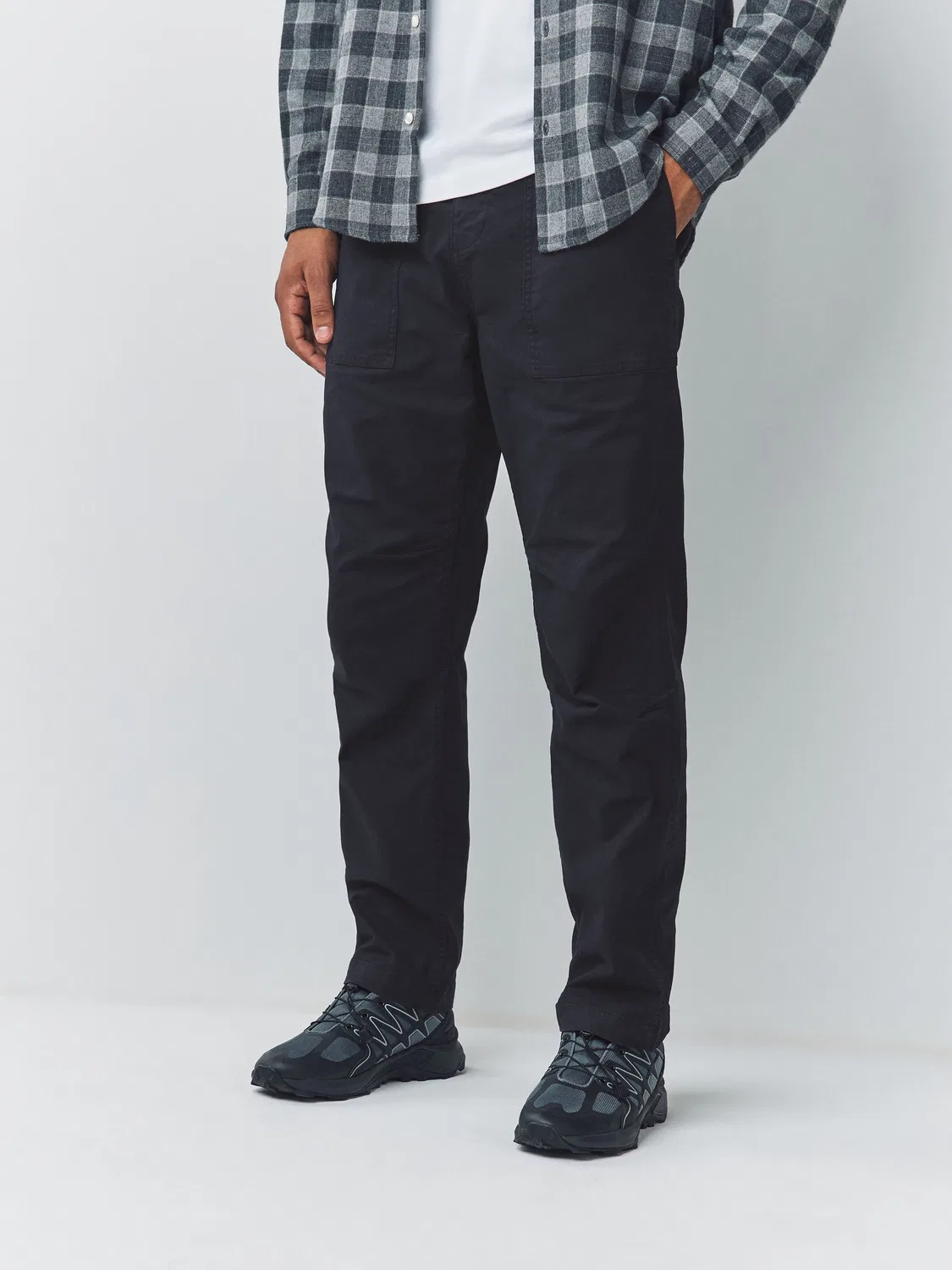 Брюки прямого кроя Authentic Cotton Rich Stretch Next, темно-синие