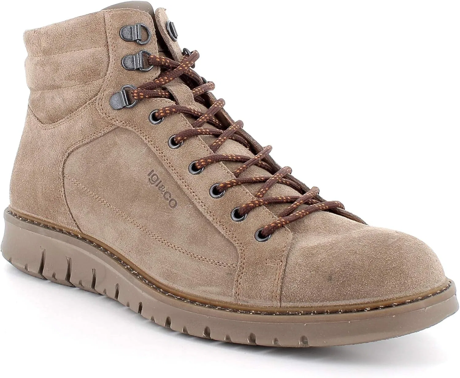 Мужские кроссовки IGI&Co 8615133 со шнуровкой и застежкой-молнией, Beige — фото 2