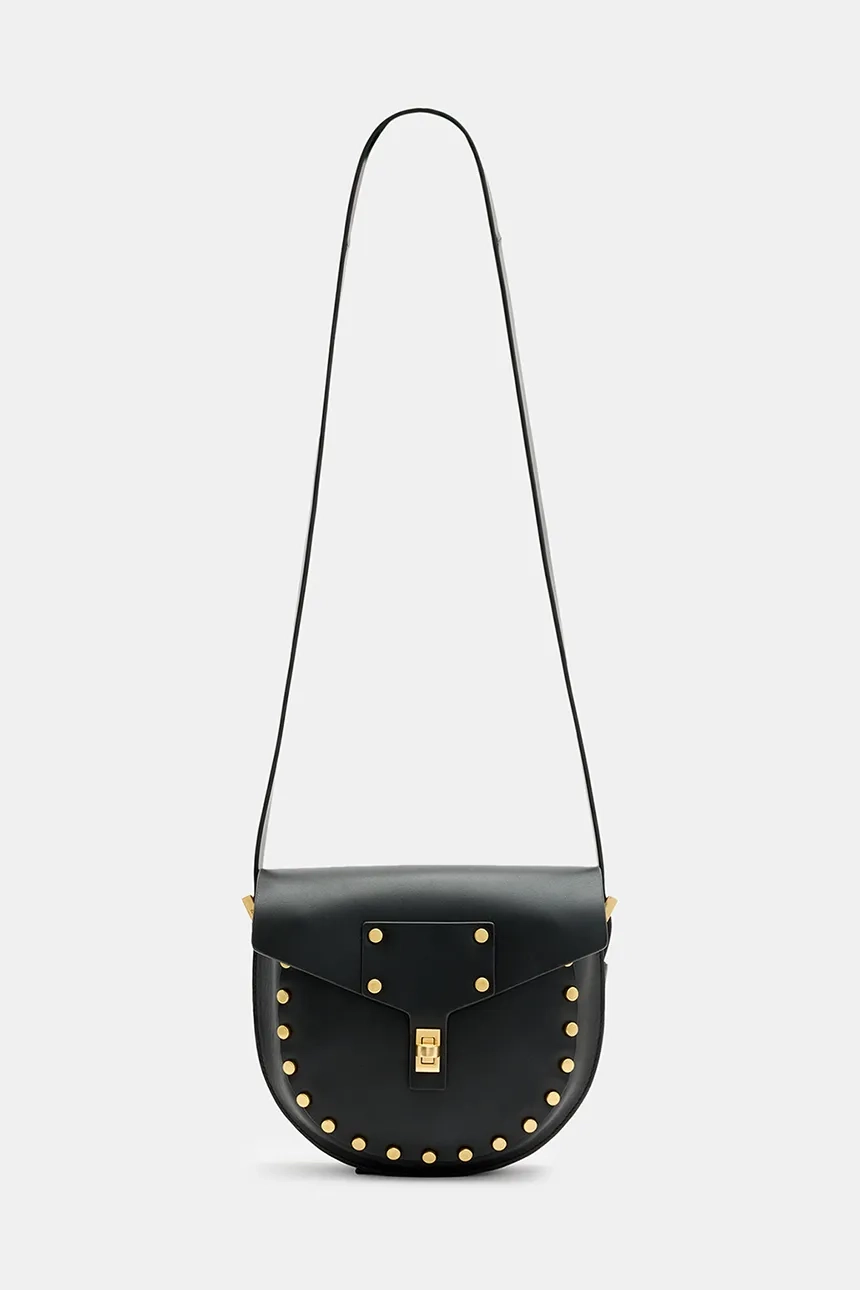 

Кожаная сумка MIRO MINI AllSaints, черный