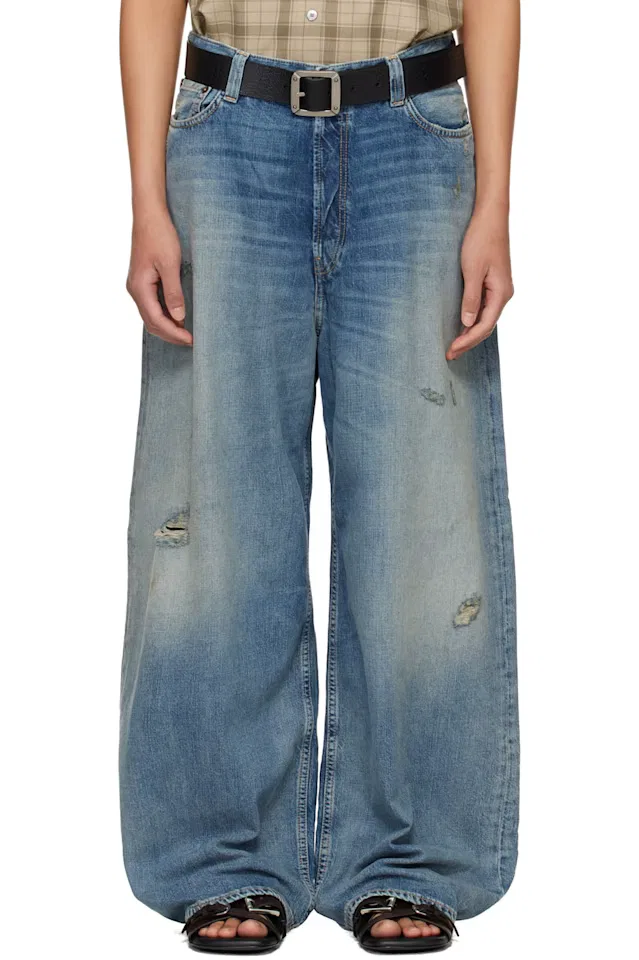 Синие джинсы свободного кроя Acne Studios