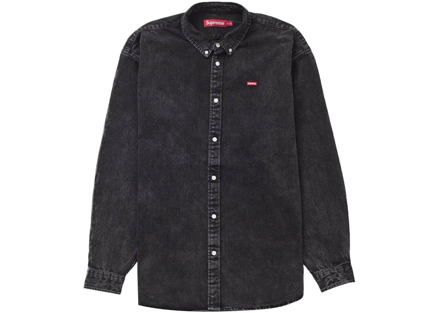 Мужская рубашка с принтом Supreme Shirt (SS24), Washed Black