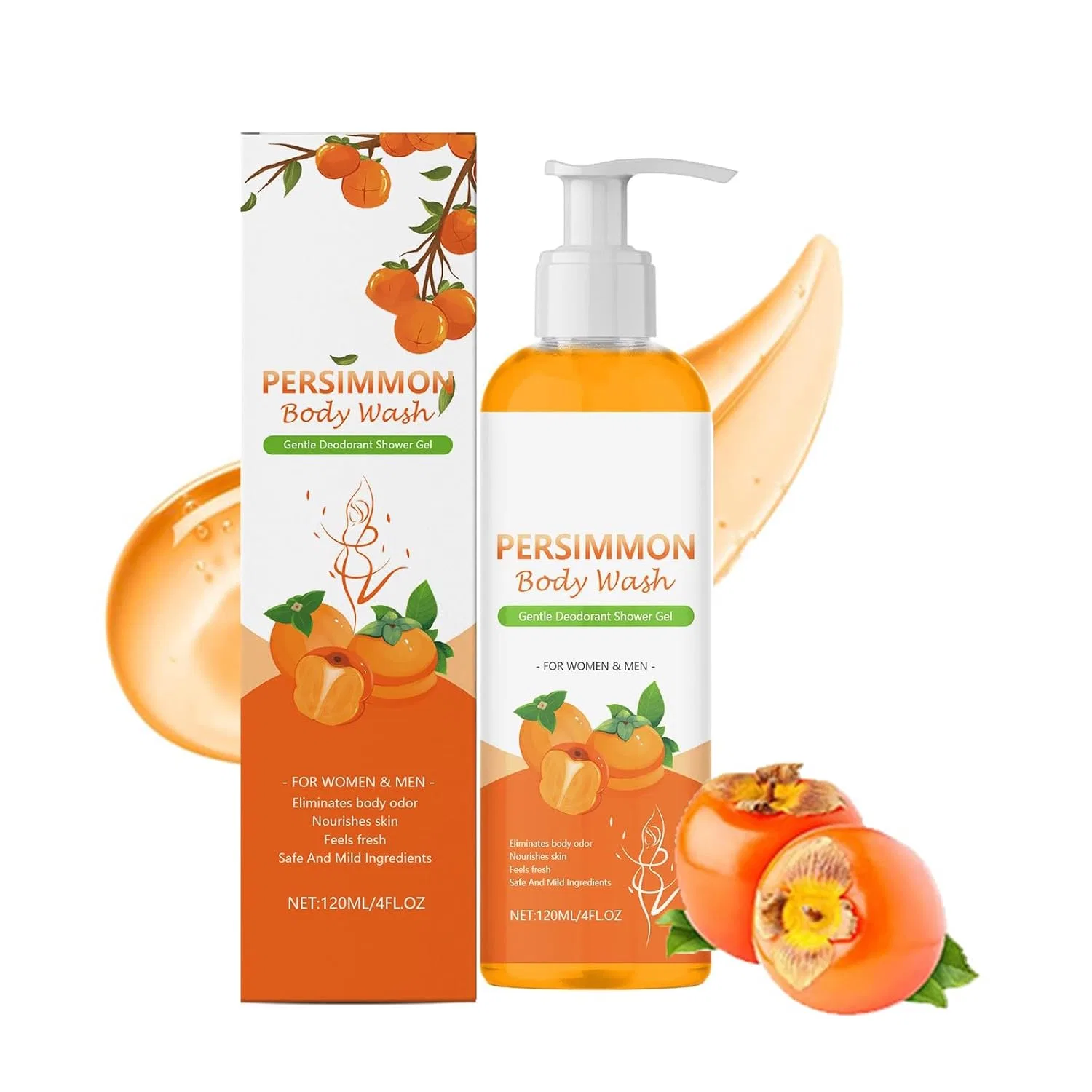 Гель для душа Persimmon Body Wash для контроля запаха тела, 120 мл, Auriskin