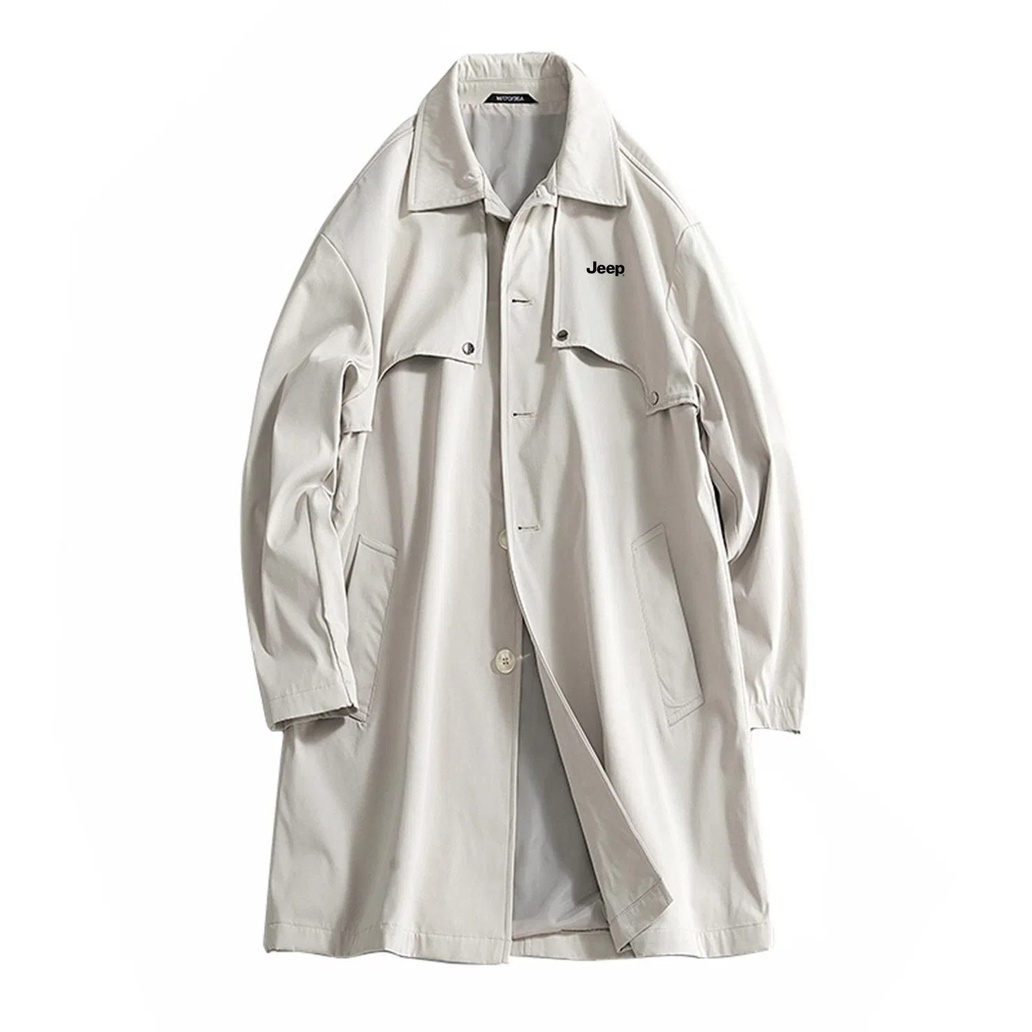 Детское пальто-тренч с лацканами Jeep Leisure Collection, Ivory White