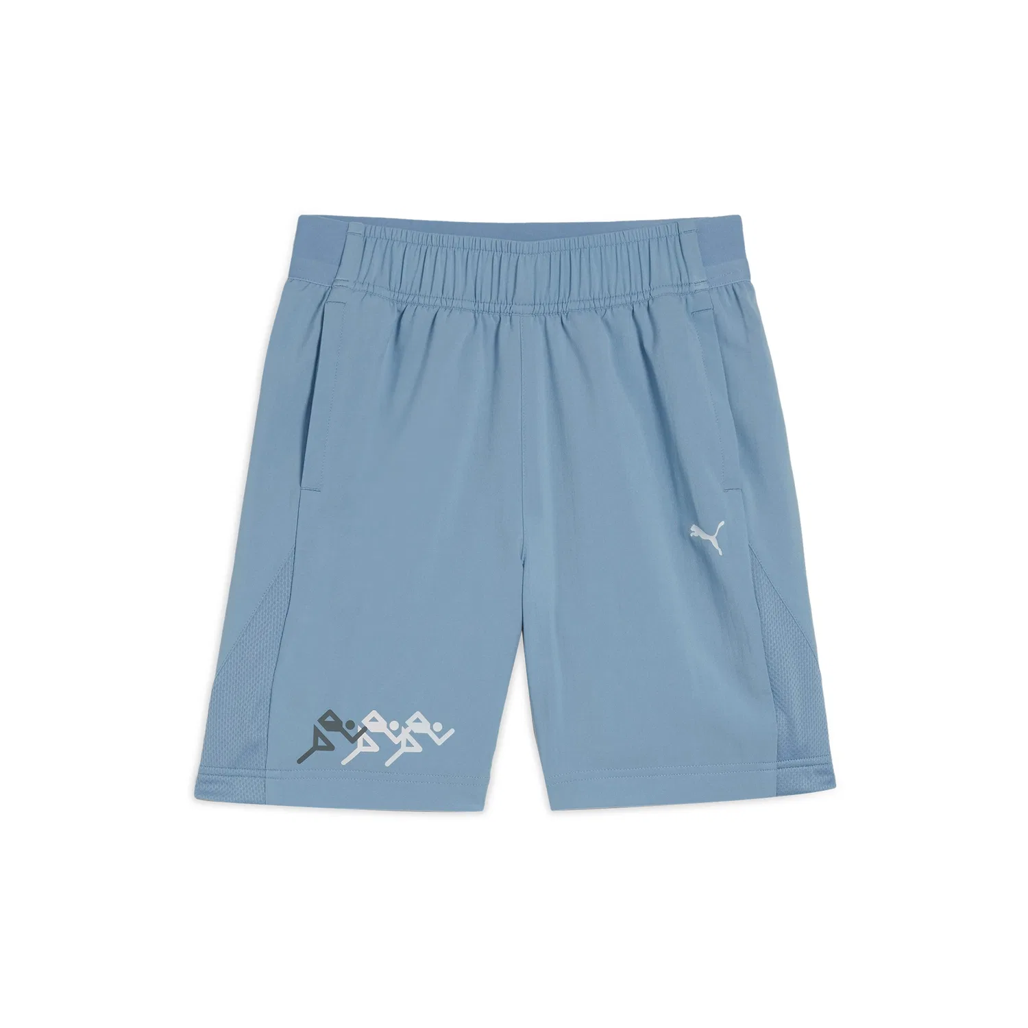 Детские шорты с принтом PUMA, Light Blue-20