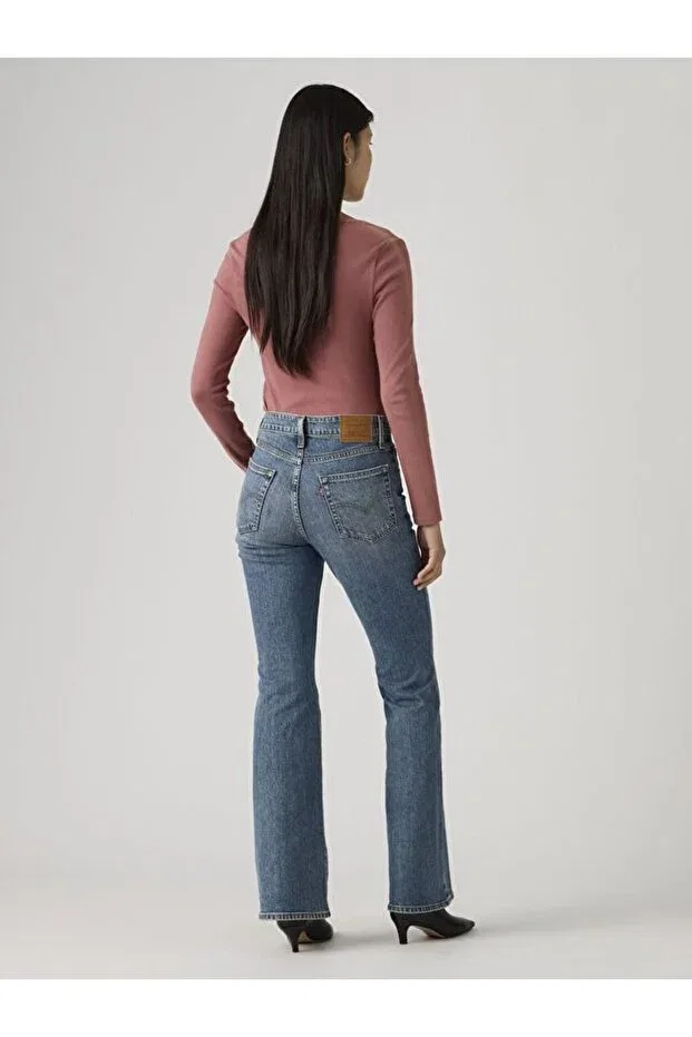 Женские джинсы с завышенной талией Levi'S, Med Indigo - Worn In — фото 4