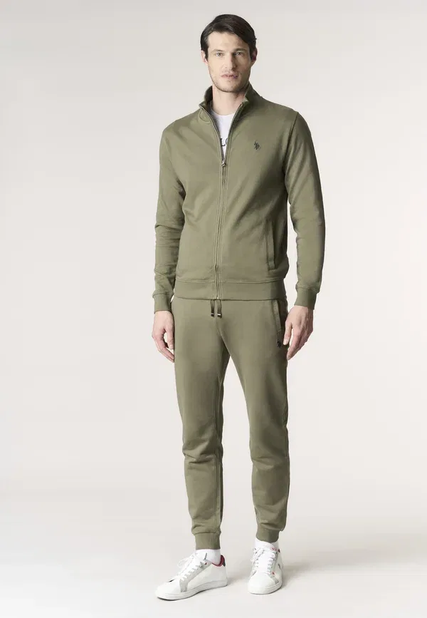 Толстовка из хлопка Zip-up sweatshirt U.S. Polo Assn., зеленый — фото 2