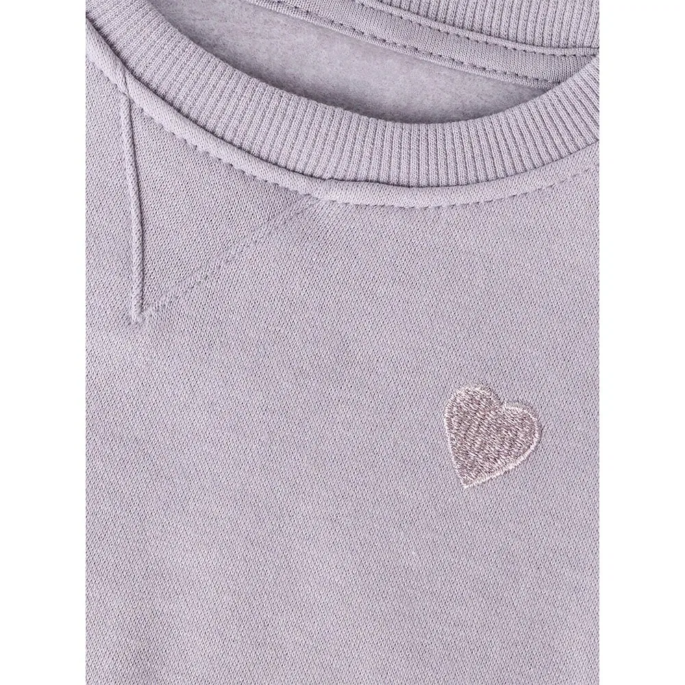 Детский свитшот для девочек с вышивкой Vima Name it, Grey — фото 3
