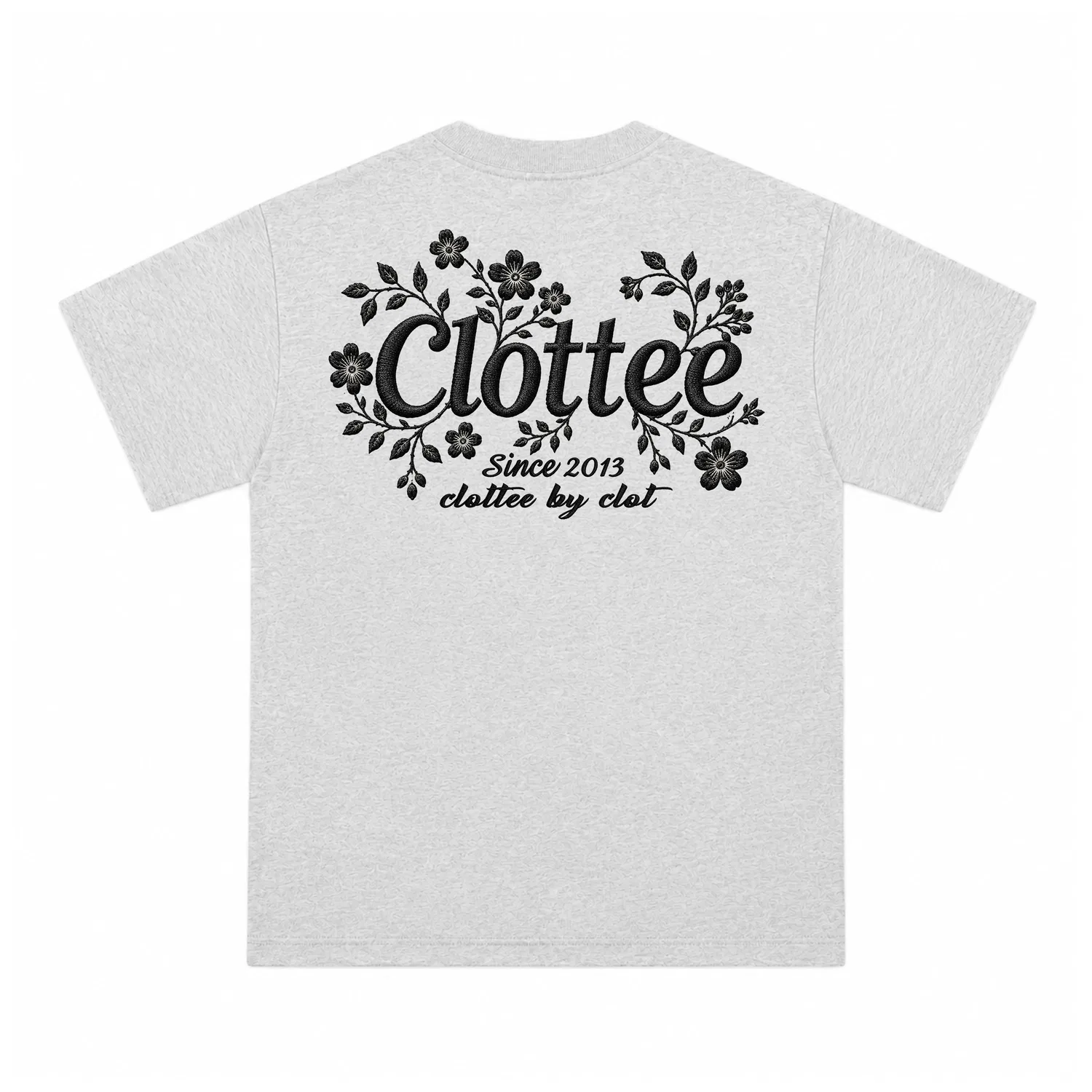 Детская футболка с круглым вырезом, прямой крой, CLOT, Heather Gray