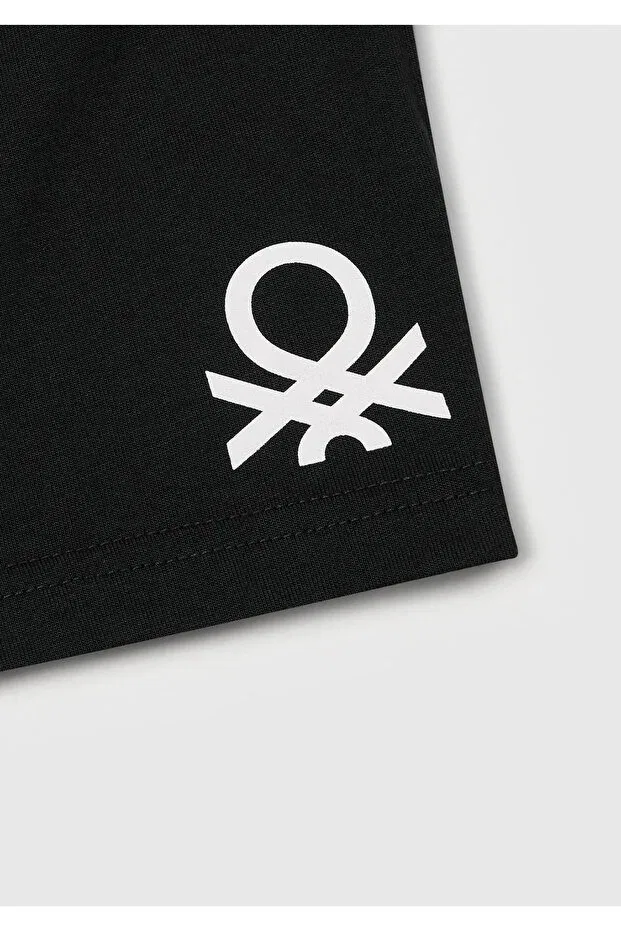 Детские шорты для мальчиков хлопковые United Colors Of Benetton, Black — фото 3