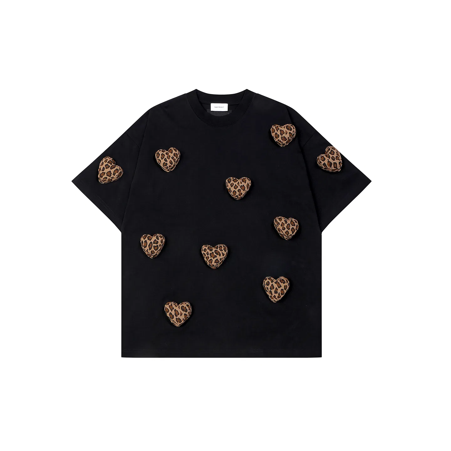 Детская футболка с коротким рукавом с принтом Black (Leopard Print) SQQZ Project