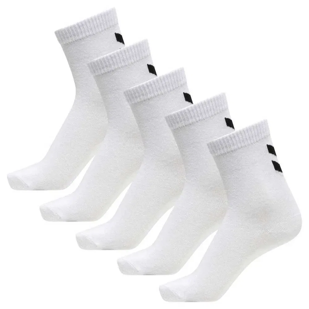 Детские носки с высоким верхом hmlMAKE MY DAY SOCKS 5-PACK Hummel, White — фото 4