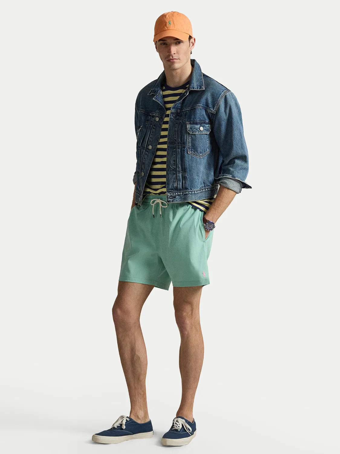 Мужские плавки-шорты стандартного кроя Polo Ralph Lauren, зеленый — фото 2