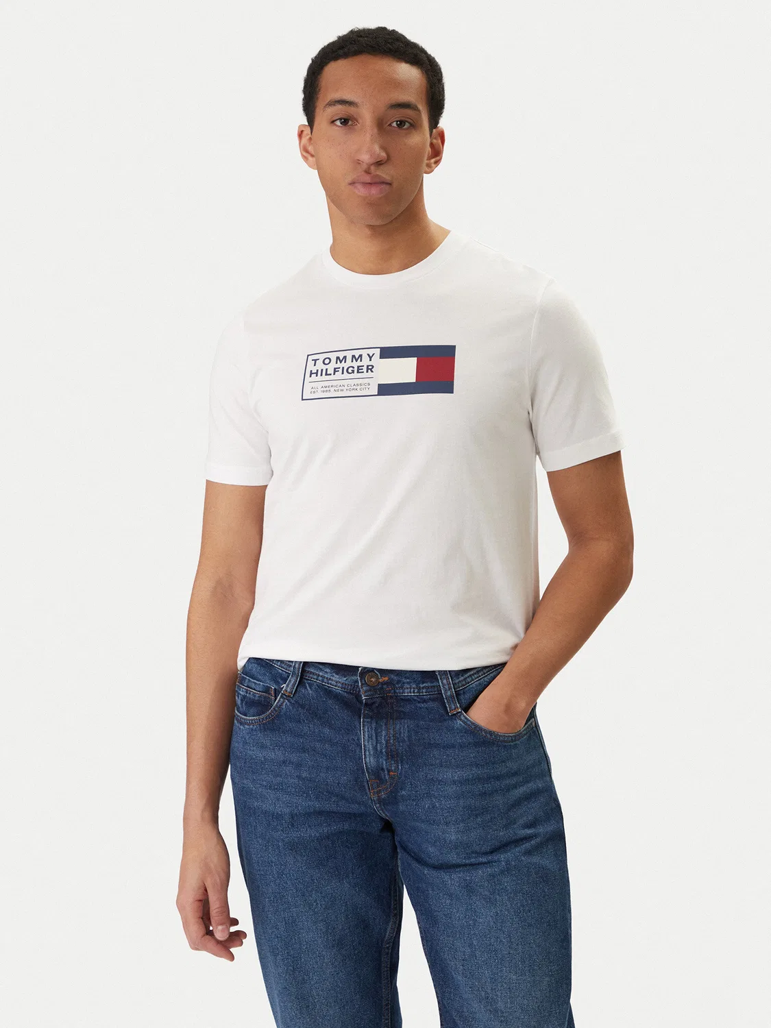 Мужская футболка стандартного кроя Brand Love Box Tommy Hilfiger, белый