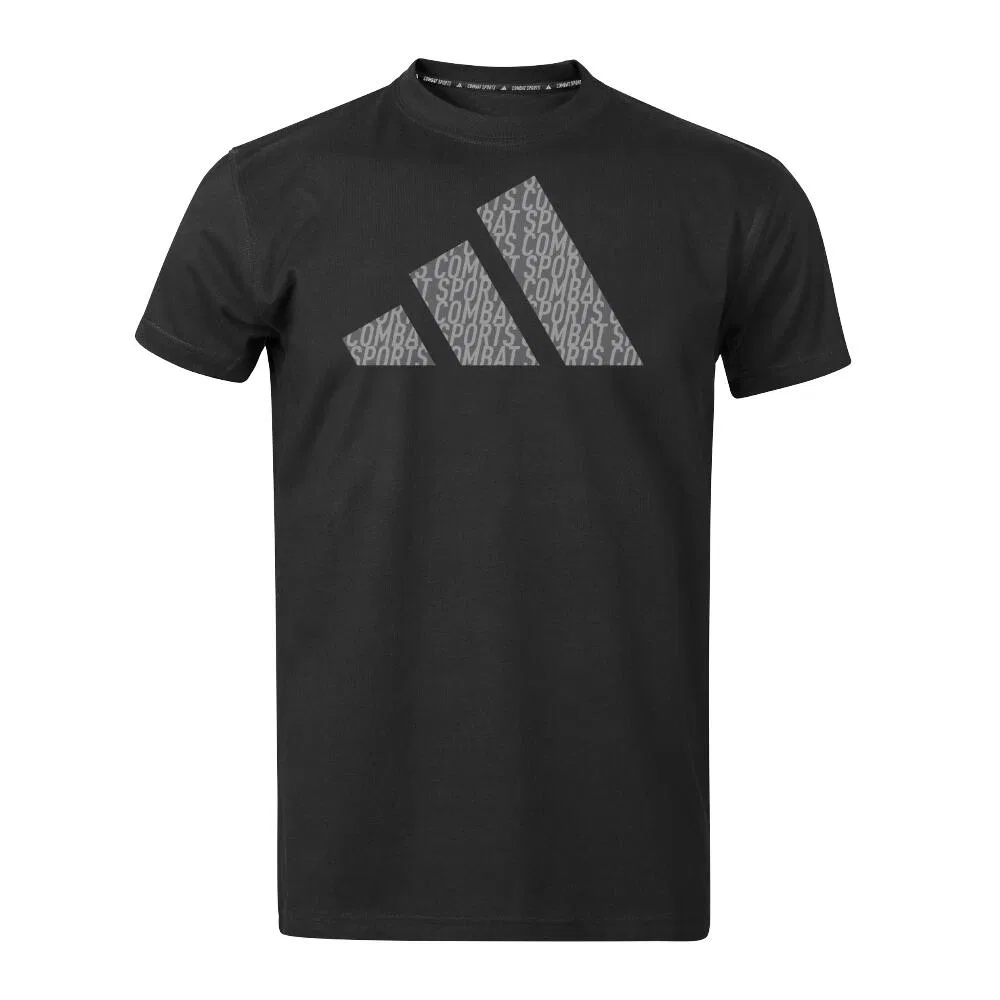 Мужская футболка с принтом Community Perfo Script Shirt Adidas, Schwarz