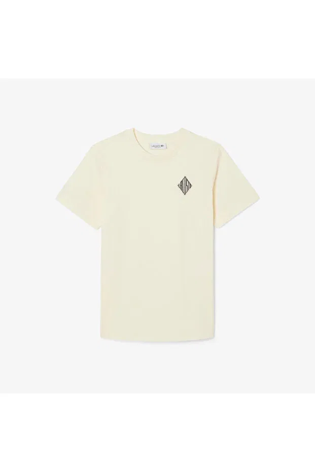 Футболка Lacoste S7g-Yellow, желтая — фото 4