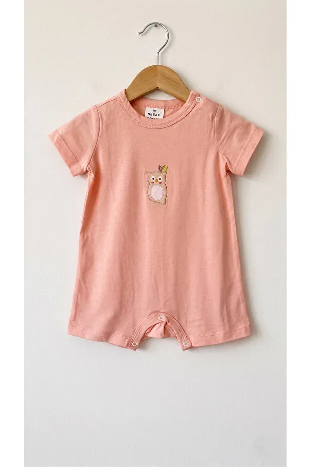 Детский комбинезон с коротким рукавом хлопковый Fuar Baby, Owl Patterned