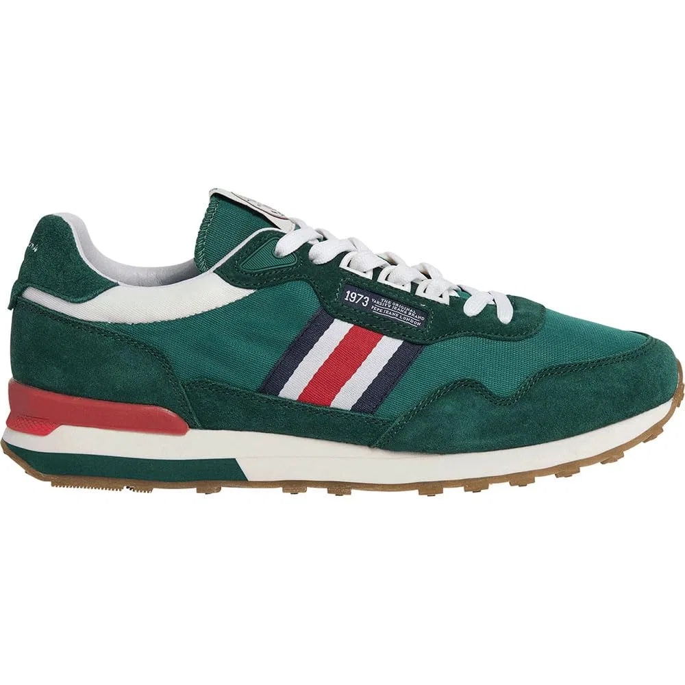 Детские кроссовки для мальчиков кожаные Kingston Heritage M Pepe Jeans, Ivy Green