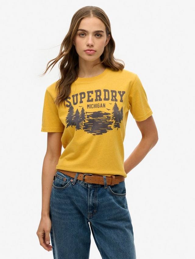 

Футболка Lo-Fi Outdoor Superdry, Turmeric Yellow