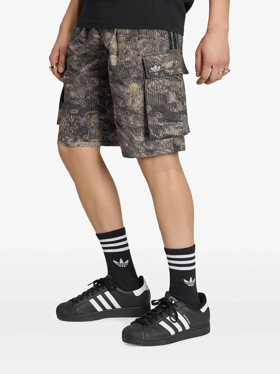 Шорты карго Adilenium Серые Adidas, серый