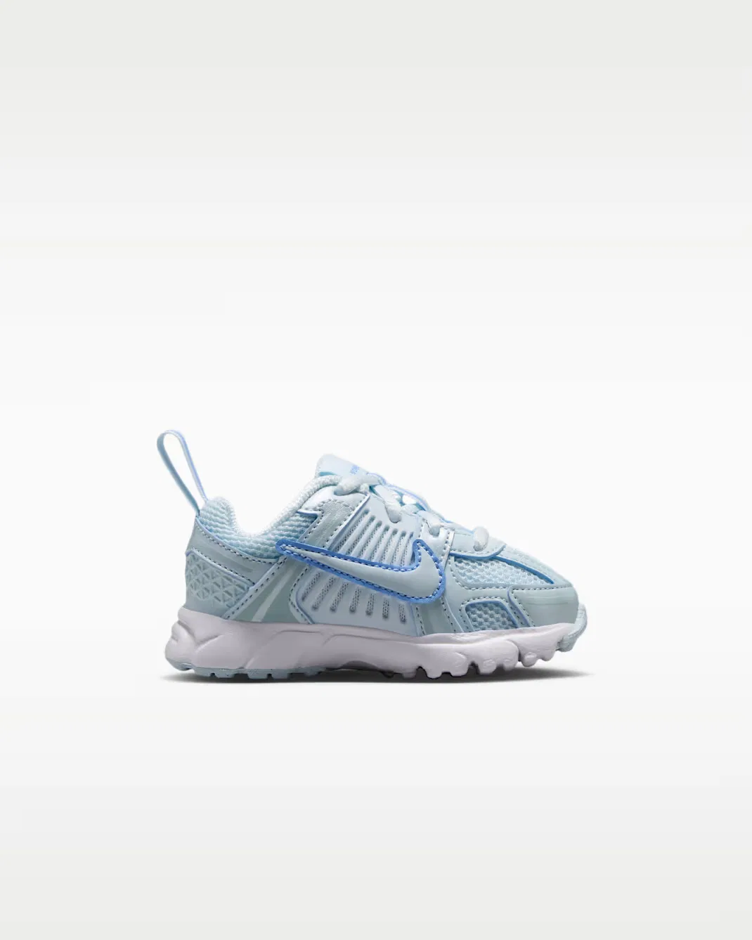 Детская обувь (классические шнурки) Nike Vomero 5, Glacier Blue/Football Blue/White/Glacier Blue — фото 3