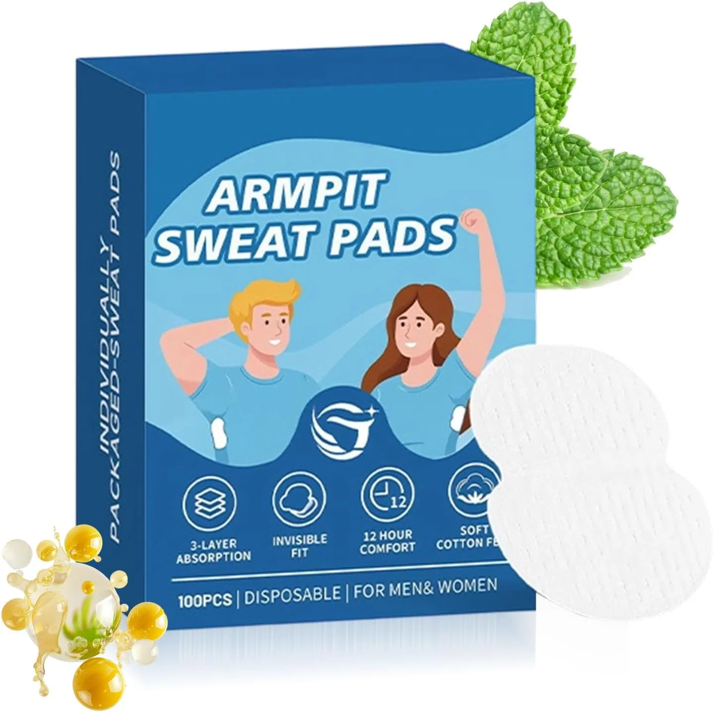 Антиперспирант Achsel-Schweißpads, 100 шт, A Generisch