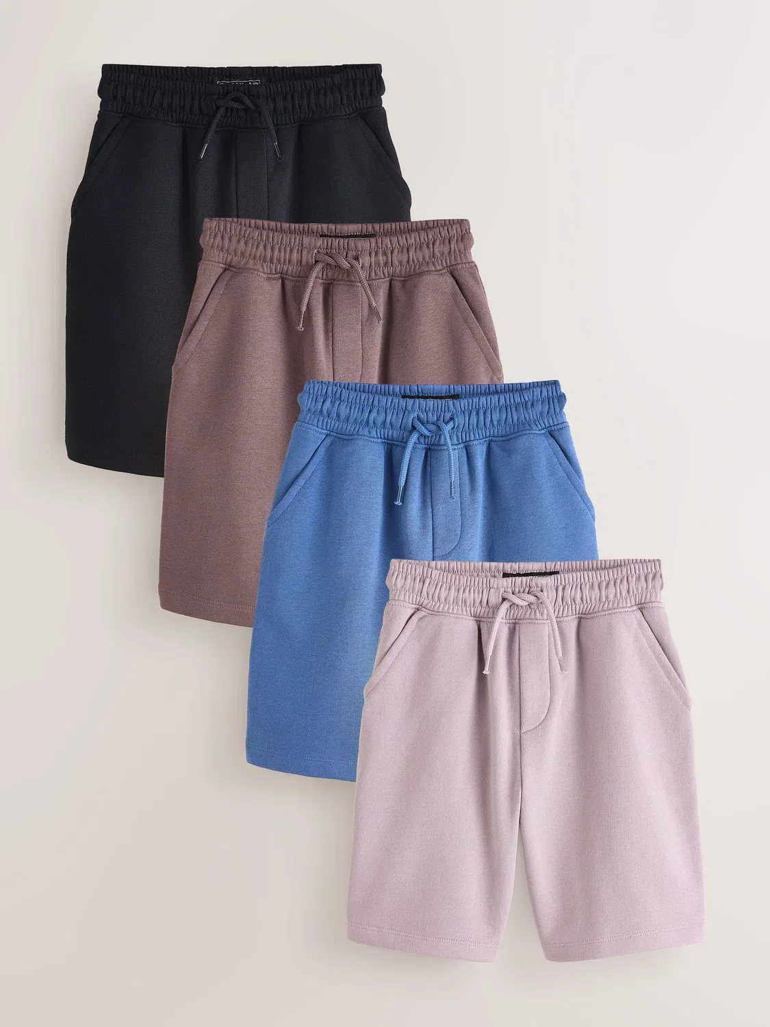 Шорты 4шт Basic Regular Fit Next, фиолетовый/коричневый/синий/черный