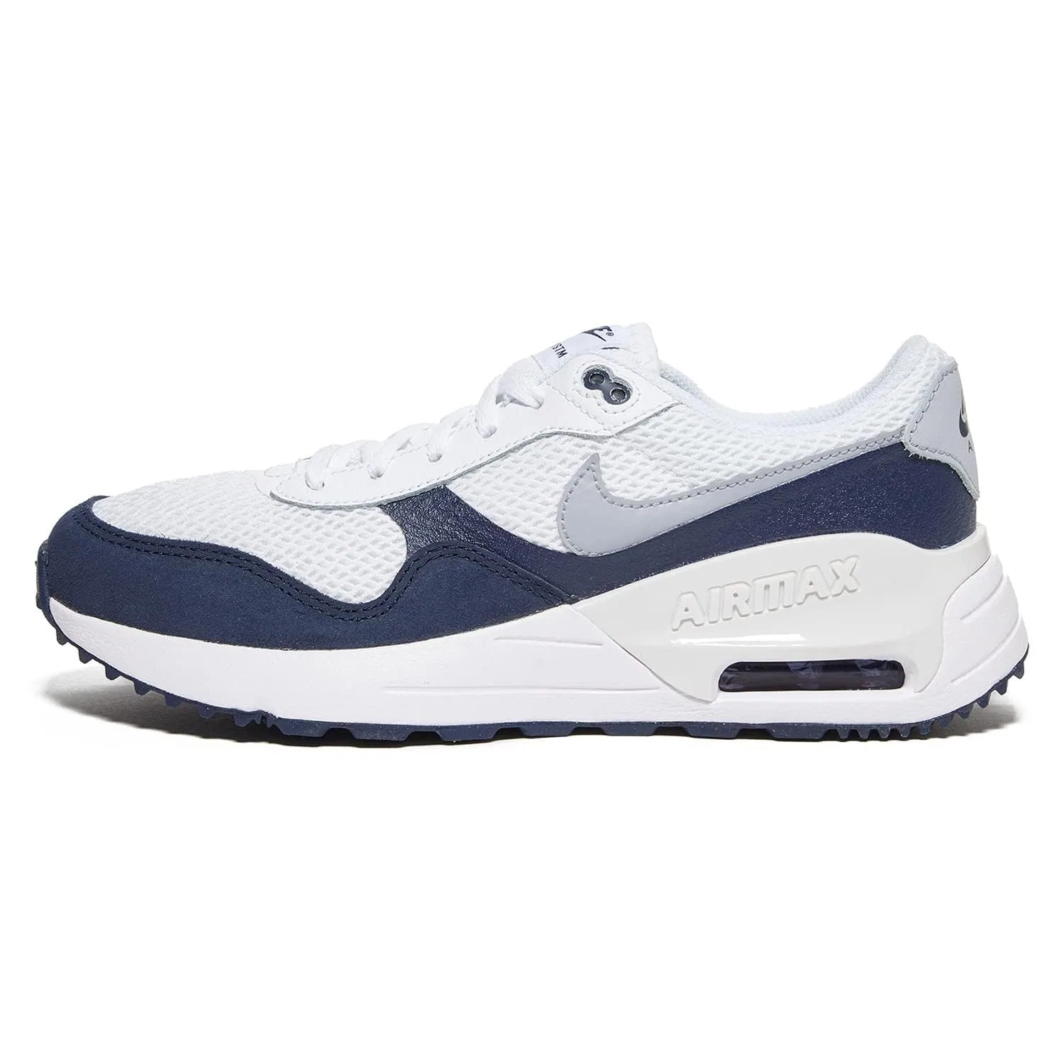 Детские кроссовки для мальчиков Air Max Systm NIKE, White Grey Obsidian Wolf