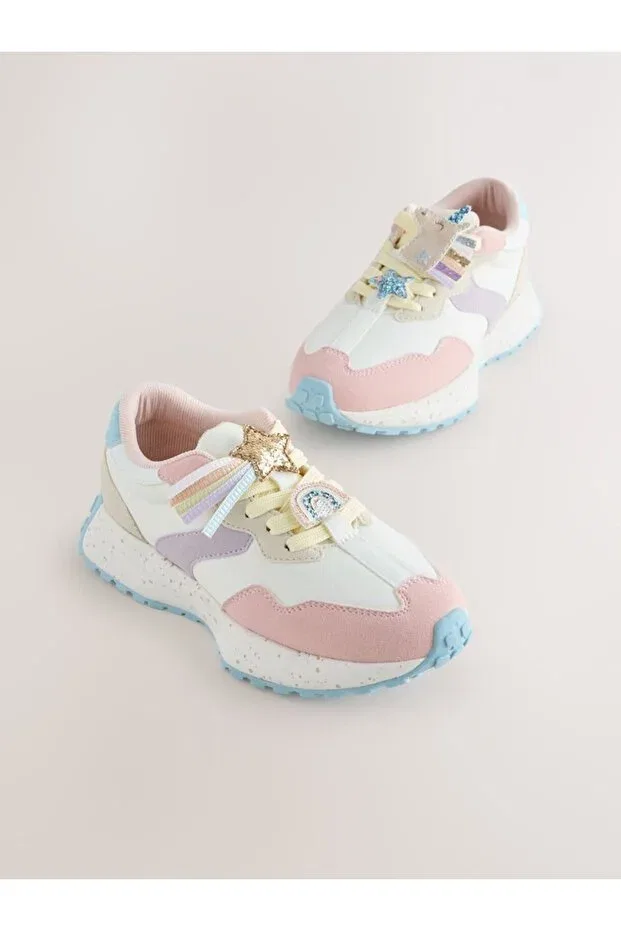 Детские кроссовки для девочек с графическим принтом Next Baby, Multicolor