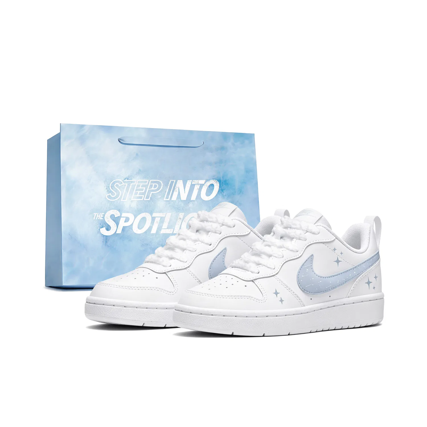 Детские скейтборд-кроссовки Ice Blue Limited Edition Shopping Bag Nike