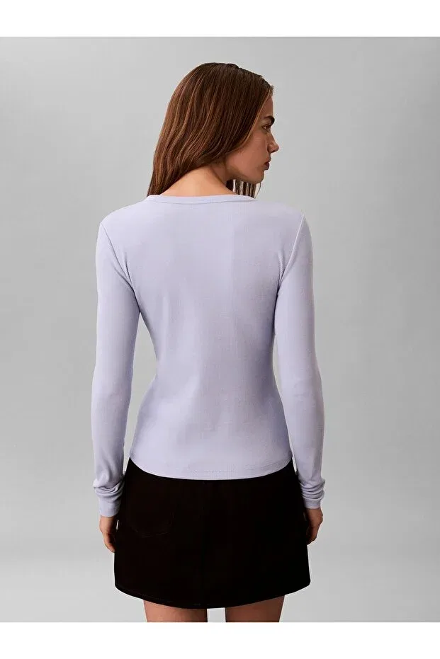Женская футболка с длинным рукавом Calvin Klein, Blue Purple — фото 2