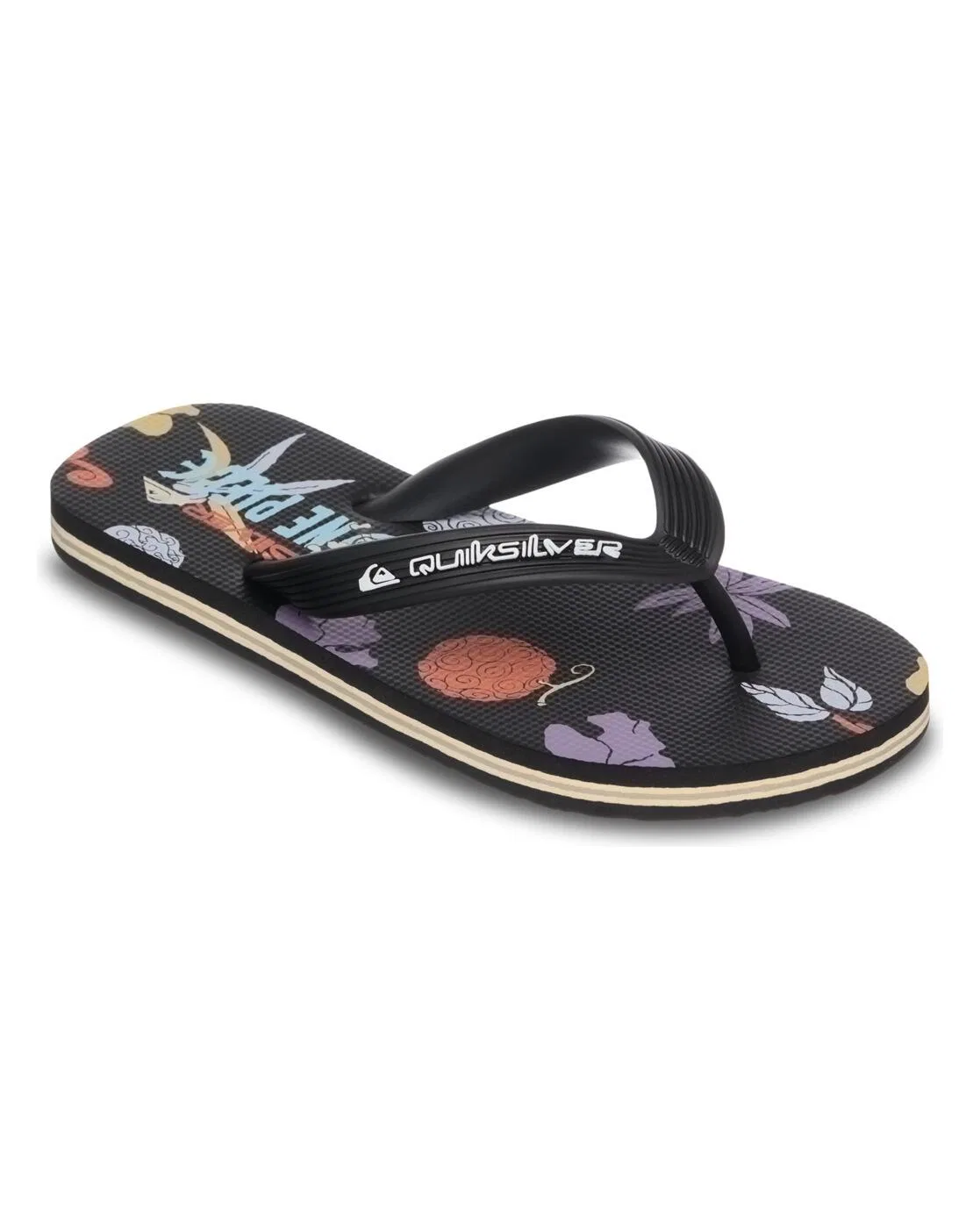 Детские сандалии с 3-точечным ремнем One Piece Molokai Art Quiksilver, Schwarz