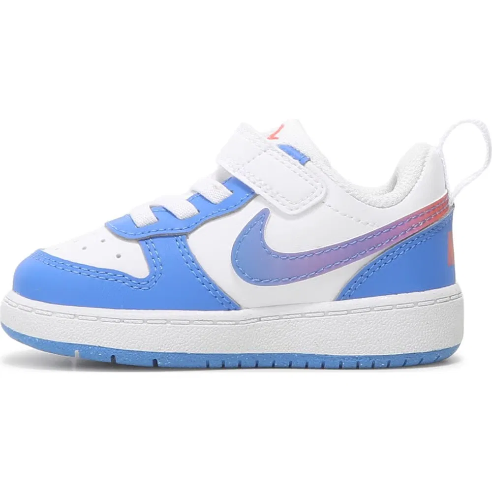 Детские кроссовки Kids' court borough low recraft для малышей Nike, White/Blue/Violet — фото 3