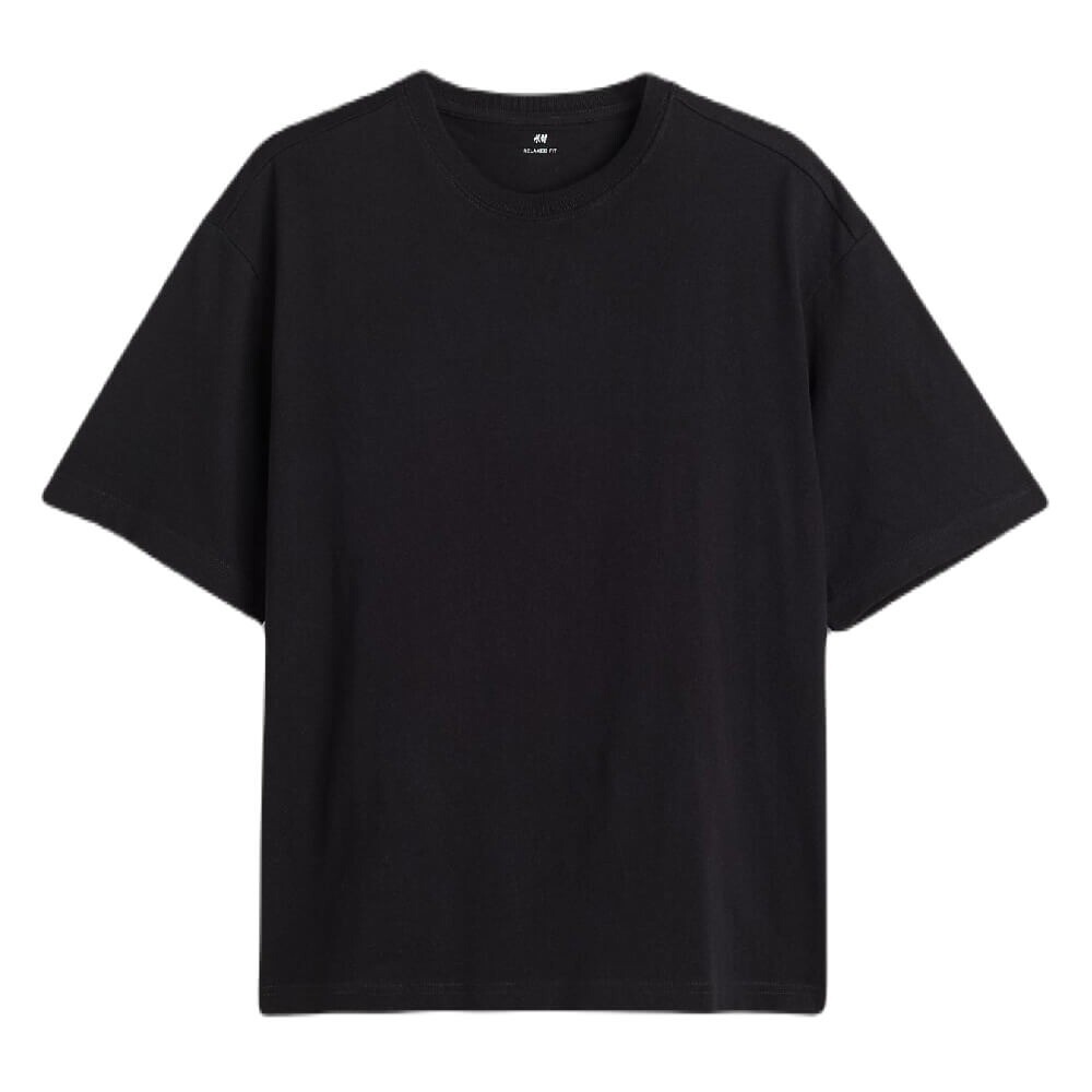 

Футболка H&M Relaxed Fit, черный (Размер M)