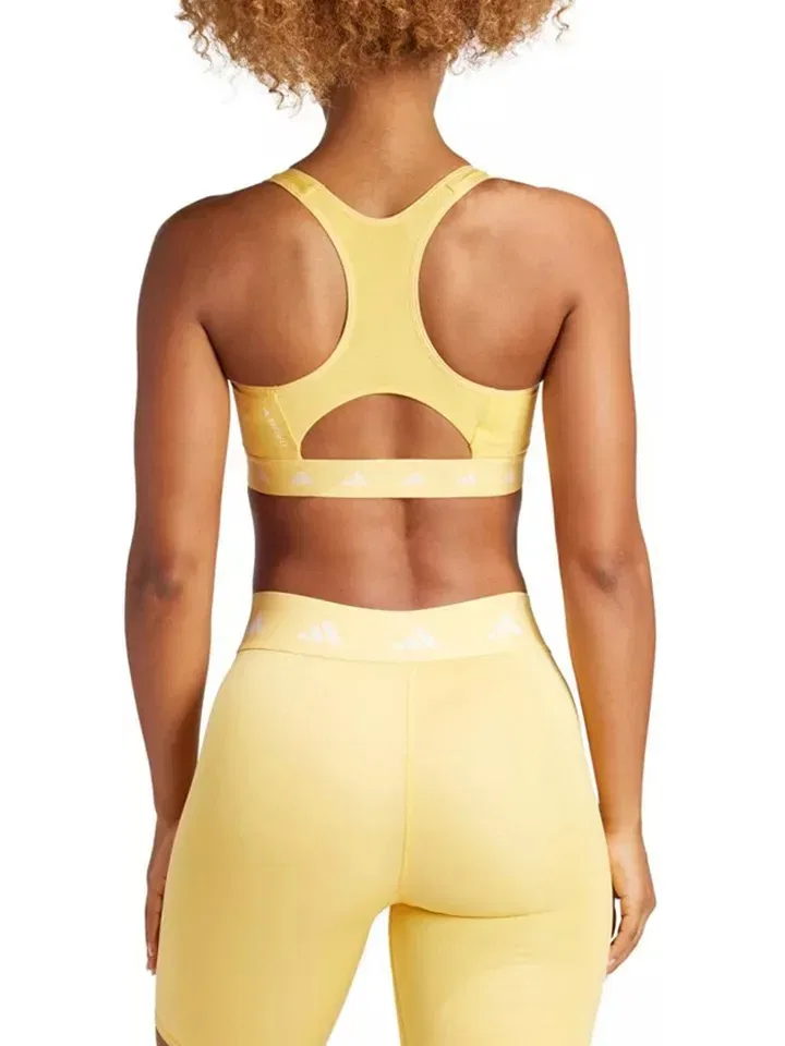 Спортивный бюстгальтер Aeroready, Adidas, желтый — фото 3