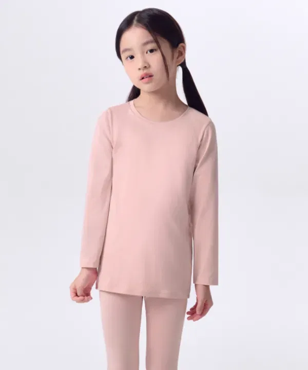 Футболка с круглым вырезом, базовый слой, Musinsa Standard Kids, индиан пинк