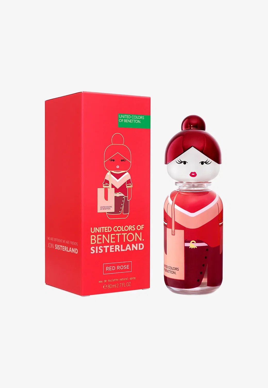 Sisterland Red Rose edt - туалетная вода Benetton Perfumes, 80 мл — фото 2